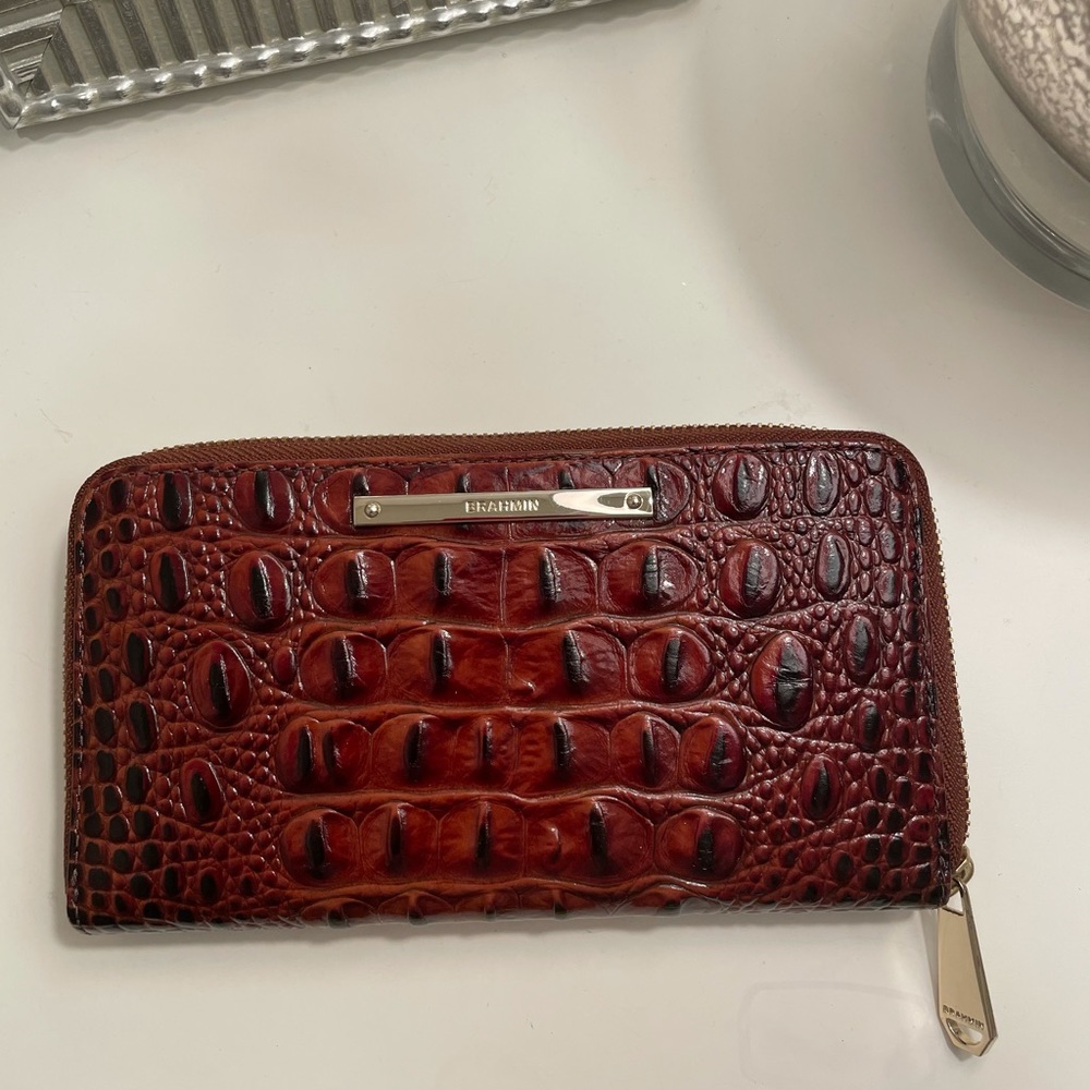 Brahmin Wallet in Pecan
